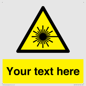 Custom Laser Hazard Sign